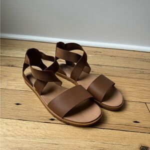 Sorel Brown Strappy Sandals